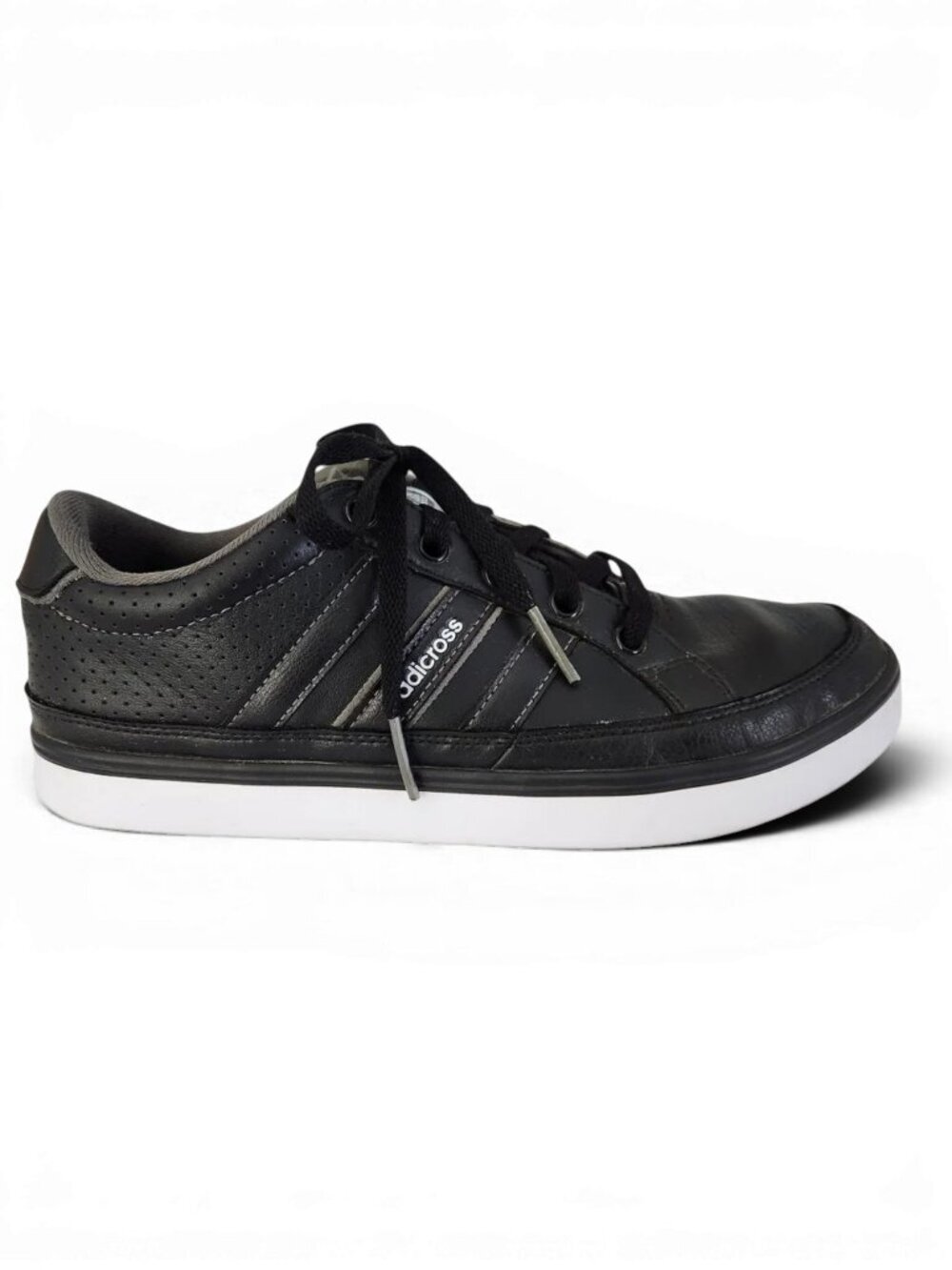 ADIDAS Black Adicross Leather Golf Sneakers Casual Low Top size 9